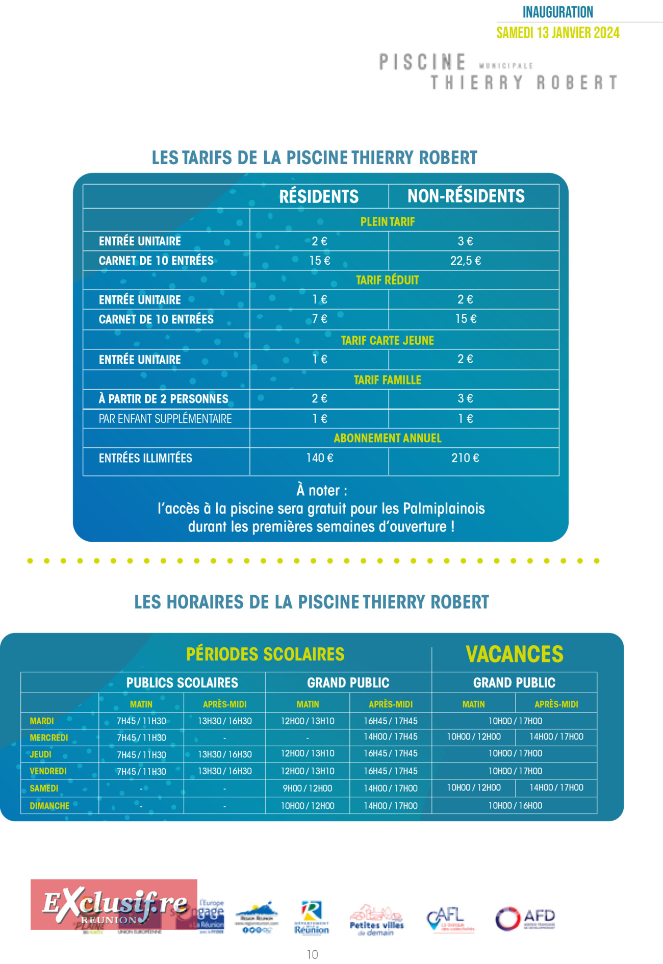 Plaine des Palmistes: la piscine après... 40 ans d'attente !