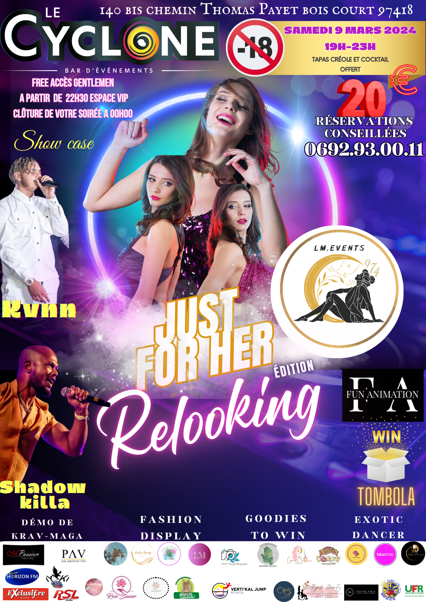 Une soirée "Just for her" à la Plaine des Cafres samedi 9 mars