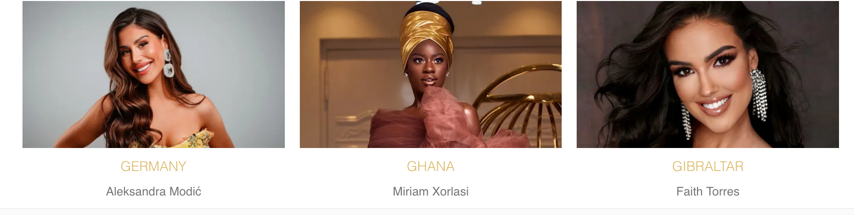 Miss Monde 2024 c'est ce samedi soir: photos des 112 candidates