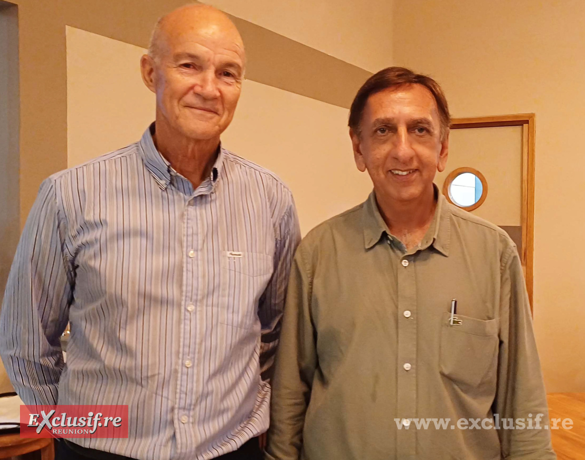 Henri Vergoz et Aziz Patel, d'Exclusif Réunion