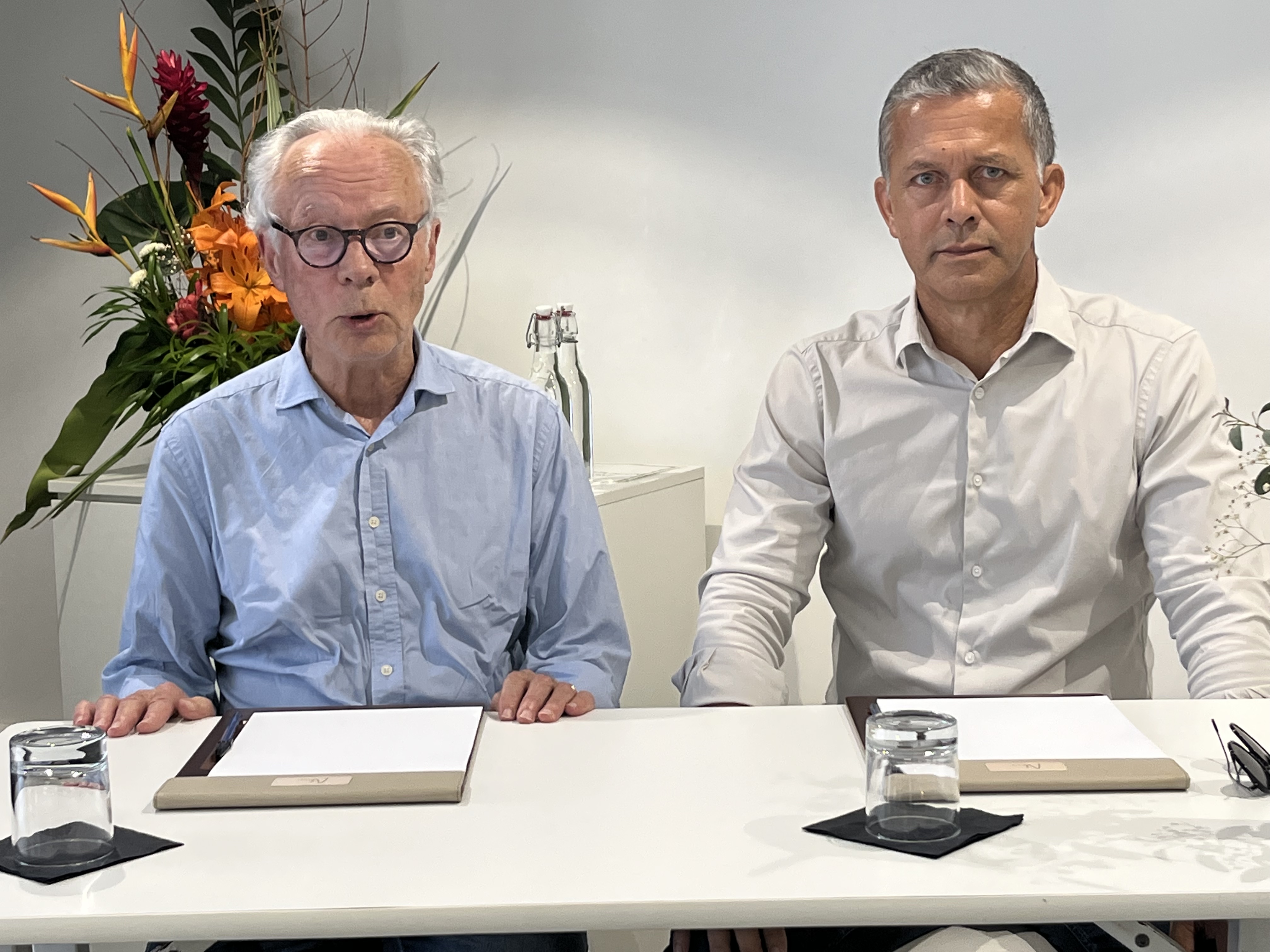 Henri Nidjam, directeur général, et Jean-Jacques Dijoux, président de Média Capital Réunion