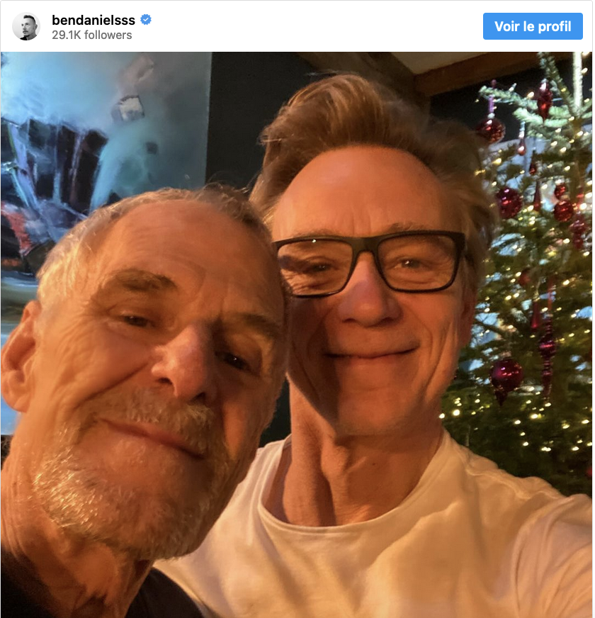 Ian Gelder et son mari Ben Daniels (photo Instagram)