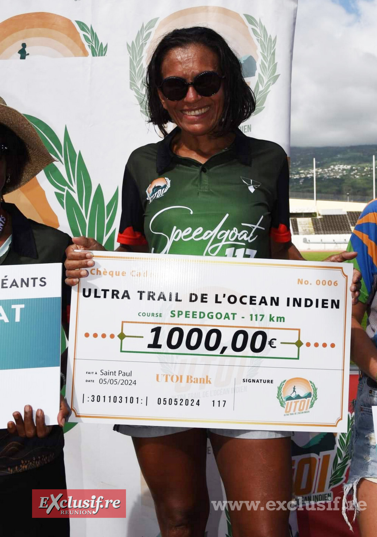 Ghislaine Ribotte, victorieuse de la speegoat de 117 km