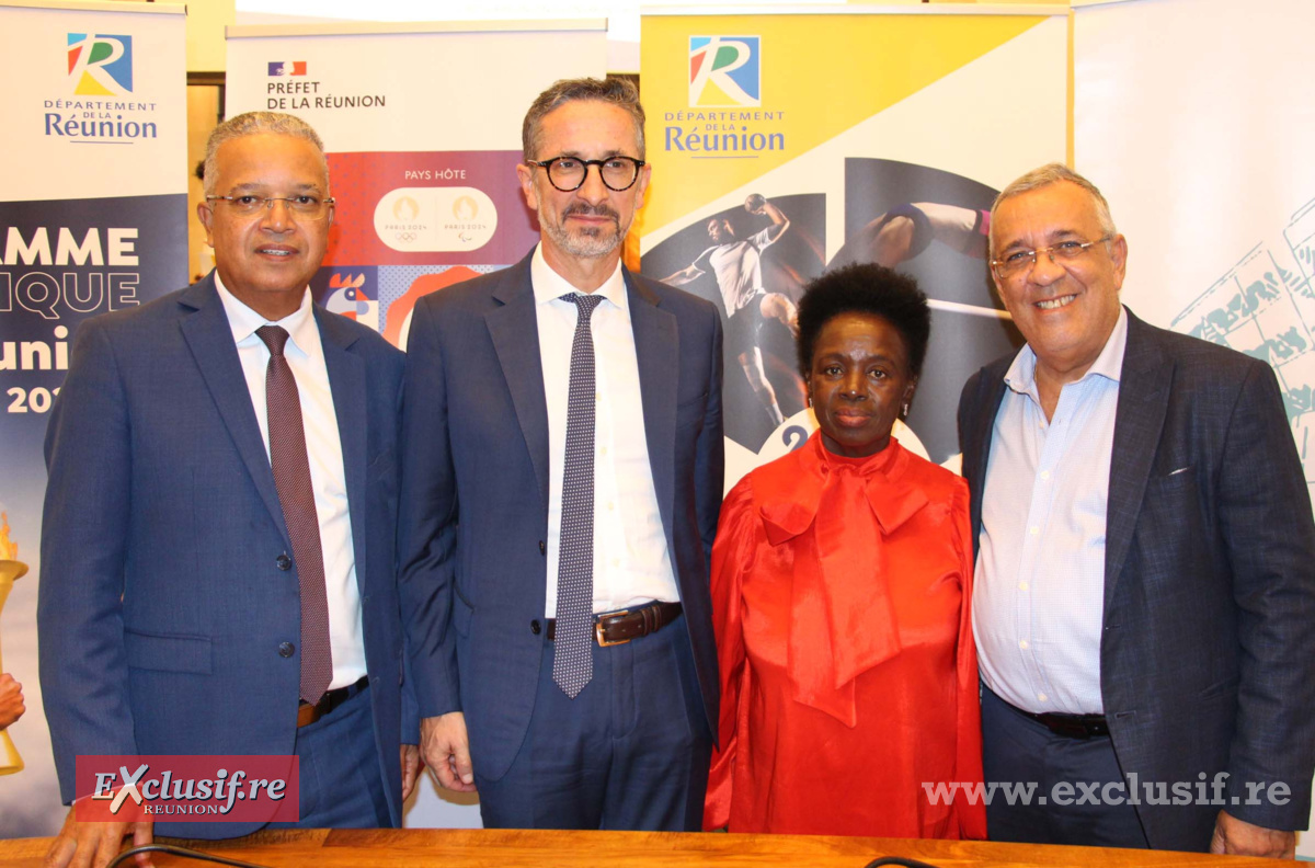 Cyrille Melchior, Jérôme Filippini, Patricia Profil, et Gilles Hubert
