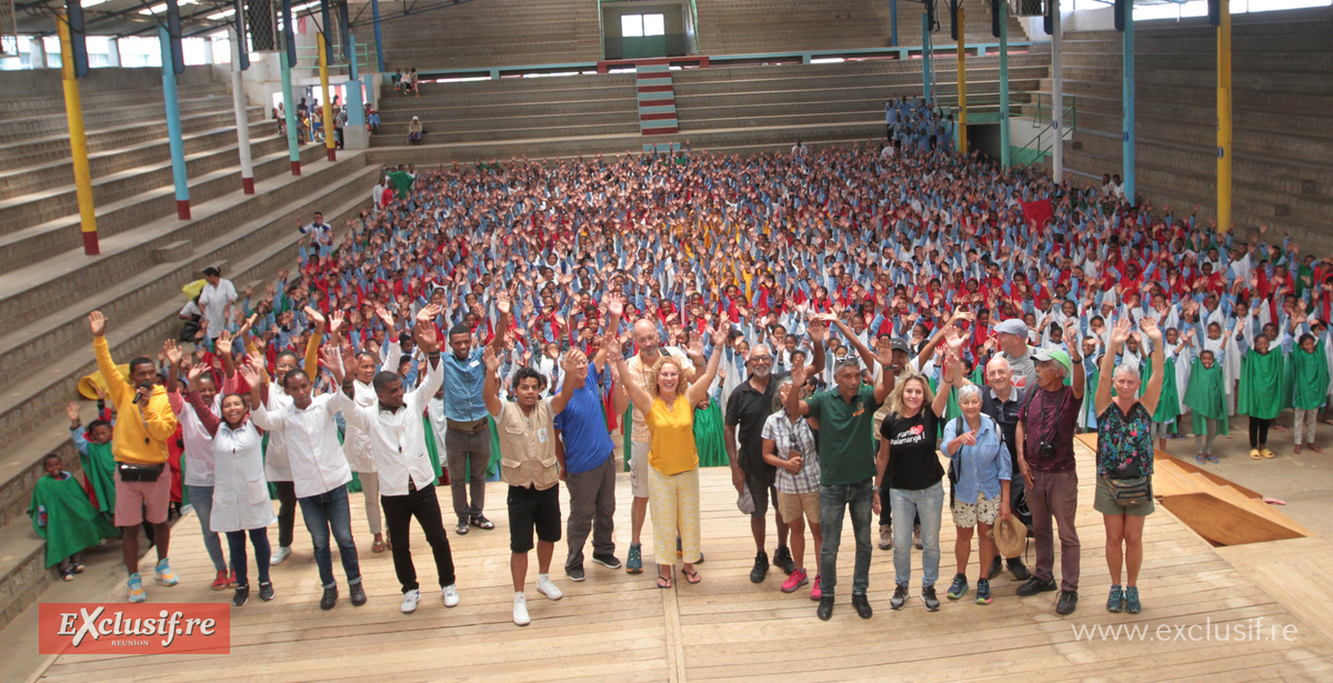 Pas de doute, l'ambiance était à la fête lors de la visite d'une délégation de La Réunion Pas de doute, l'ambiance était à la fête lors de la visite d'une délégation de La Réunion
