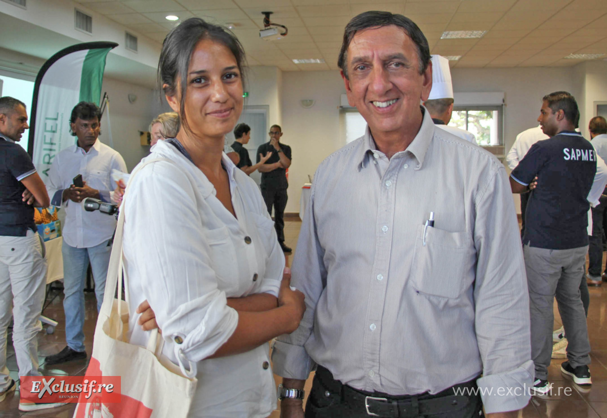 Caroline Balaya, directrice de l'hôtel Lindsey Saint-Pierre et secrétaire de l'UMIH Réunion, et Aziz Patel, d'Exclusif.re
