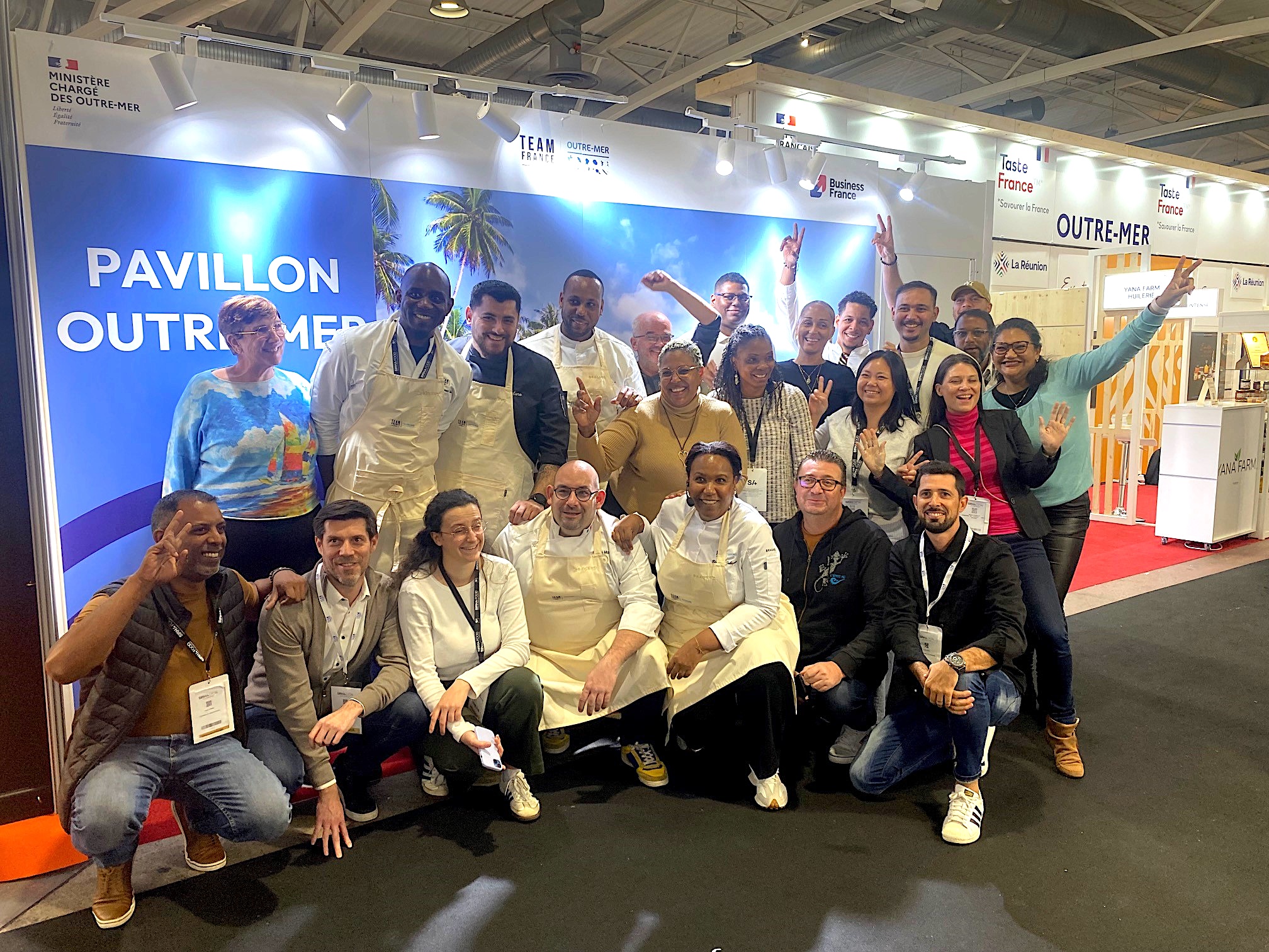 La photo de famille du Pavillon Outre-mer La photo de famille du Pavillon Outre-mer