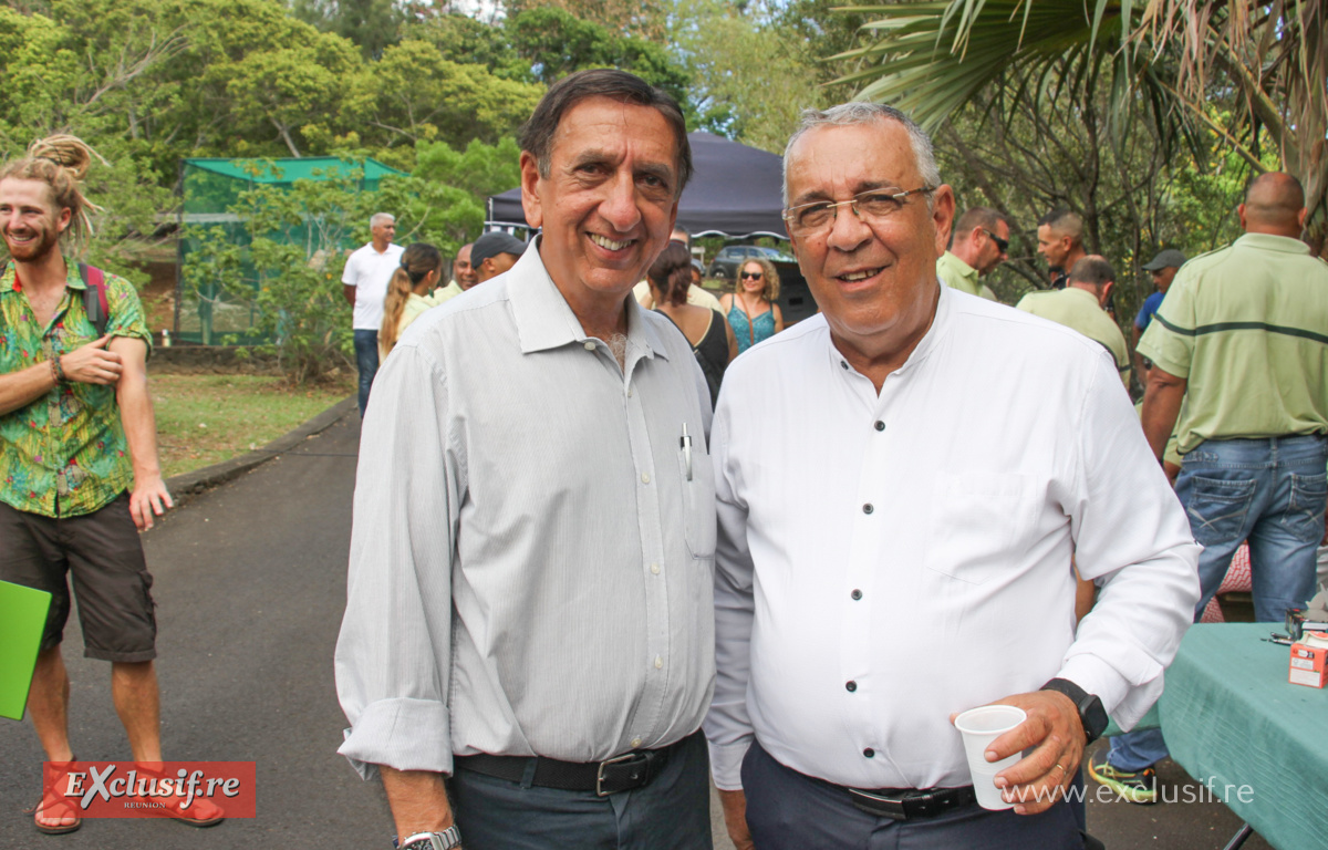 Aziz Patel, d'Exclusif.re, et Gilles Hubert, vice-président du Département Aziz Patel, d'Exclusif.re, et Gilles Hubert, vice-président du Département