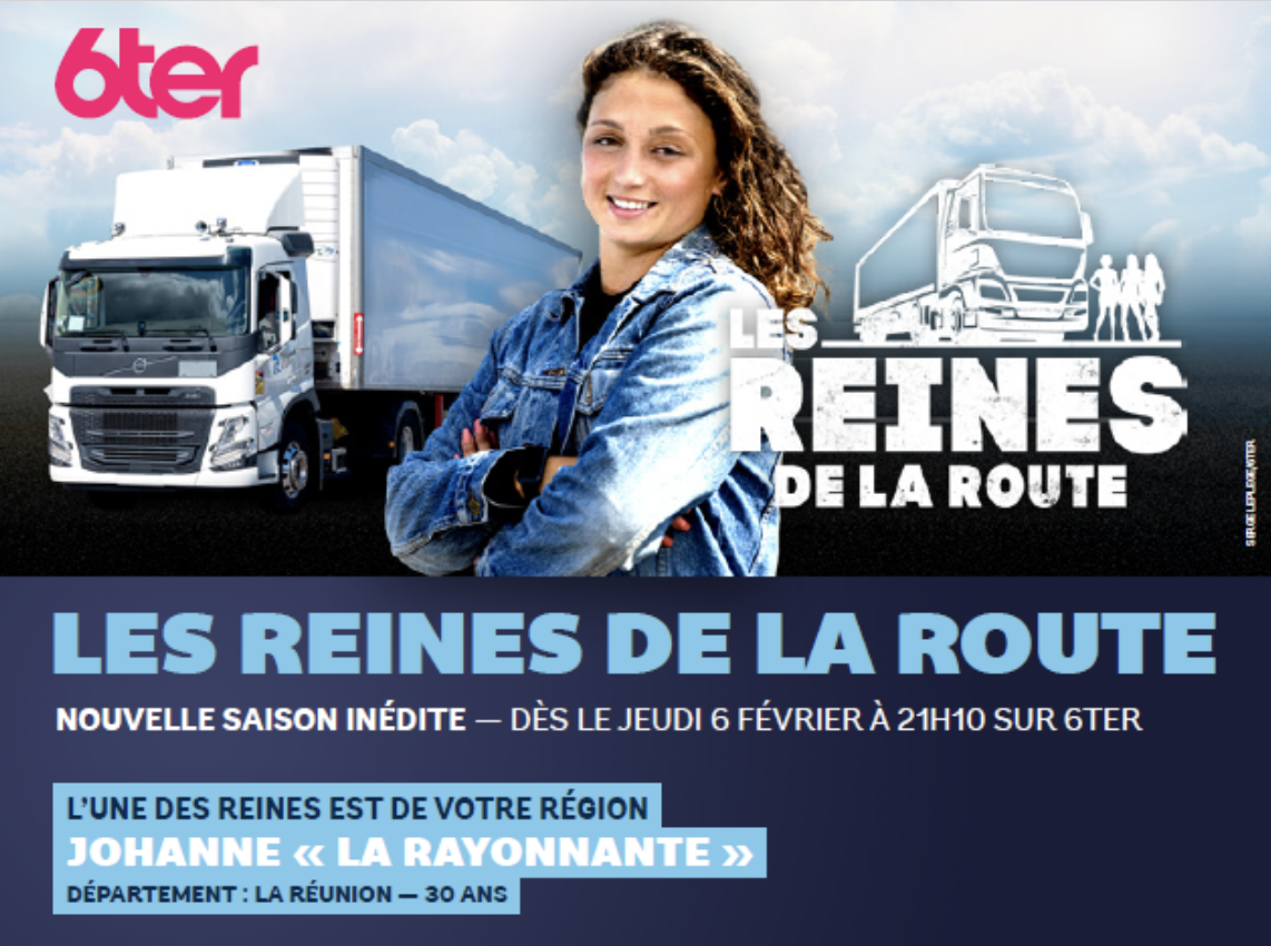 Télévision: Johanne "La Rayonnante", une Réunionnaise dans "Les Reines de la Route" sur 6ter