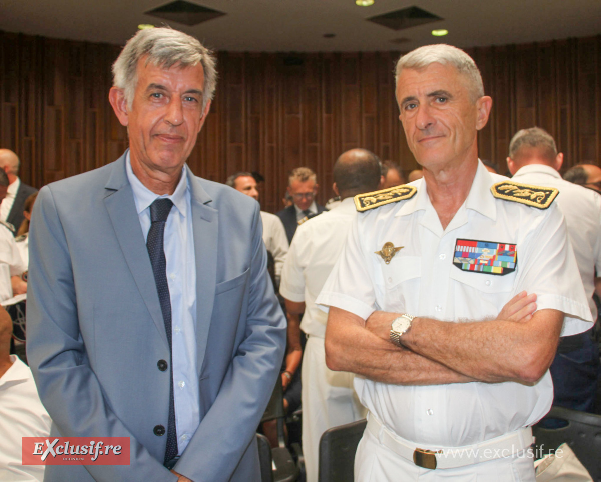 Alain Chateauneuf, premier président de la Cour d'appel de Saint-Denis, et Patrice Latron, Préfet de La Réunion