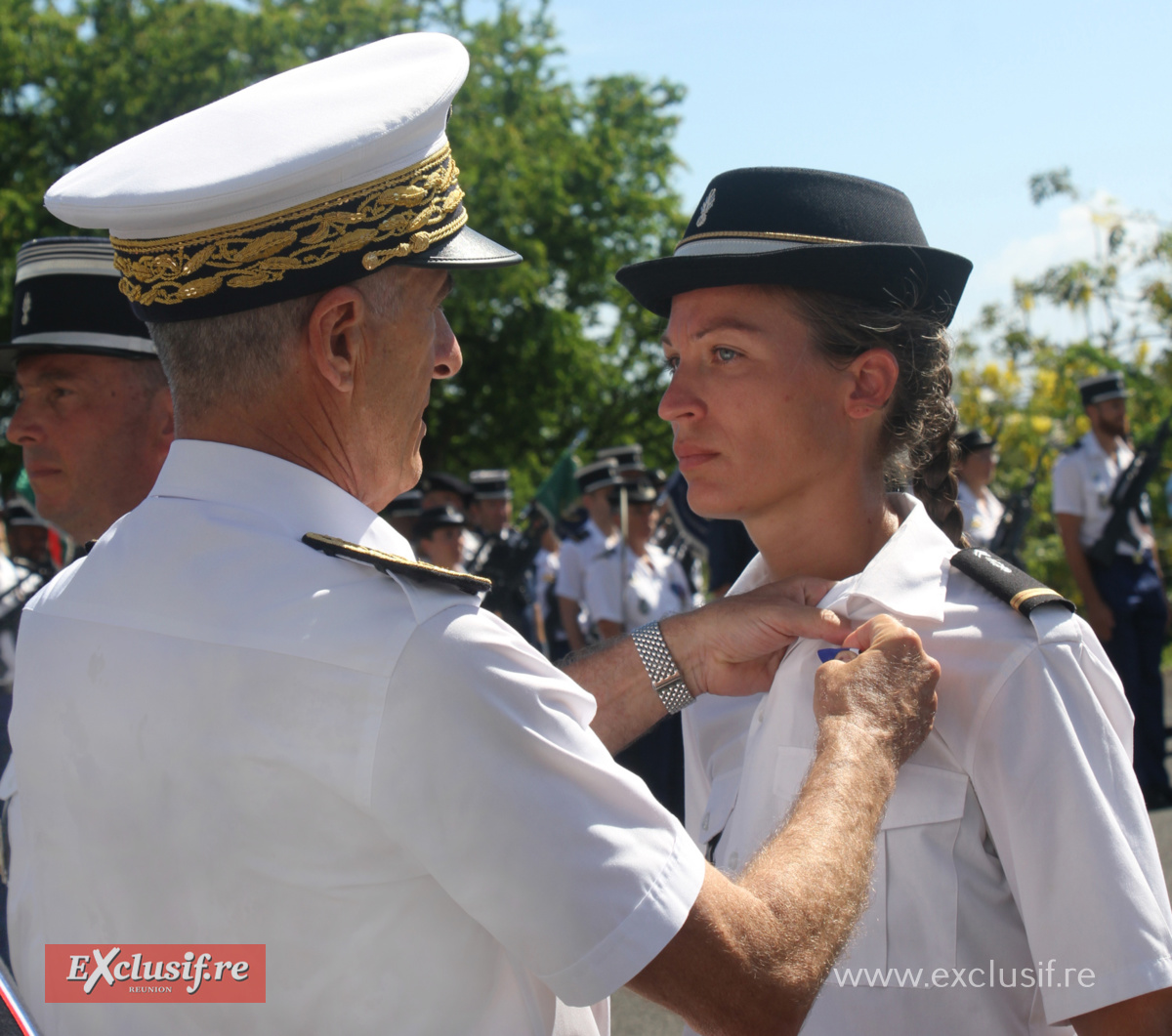 Cérémonie d'hommage aux héros de la Gendarmerie à La Redoute