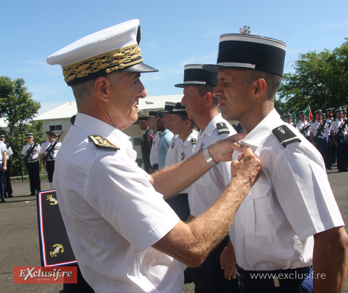 Cérémonie d'hommage aux héros de la Gendarmerie à La Redoute