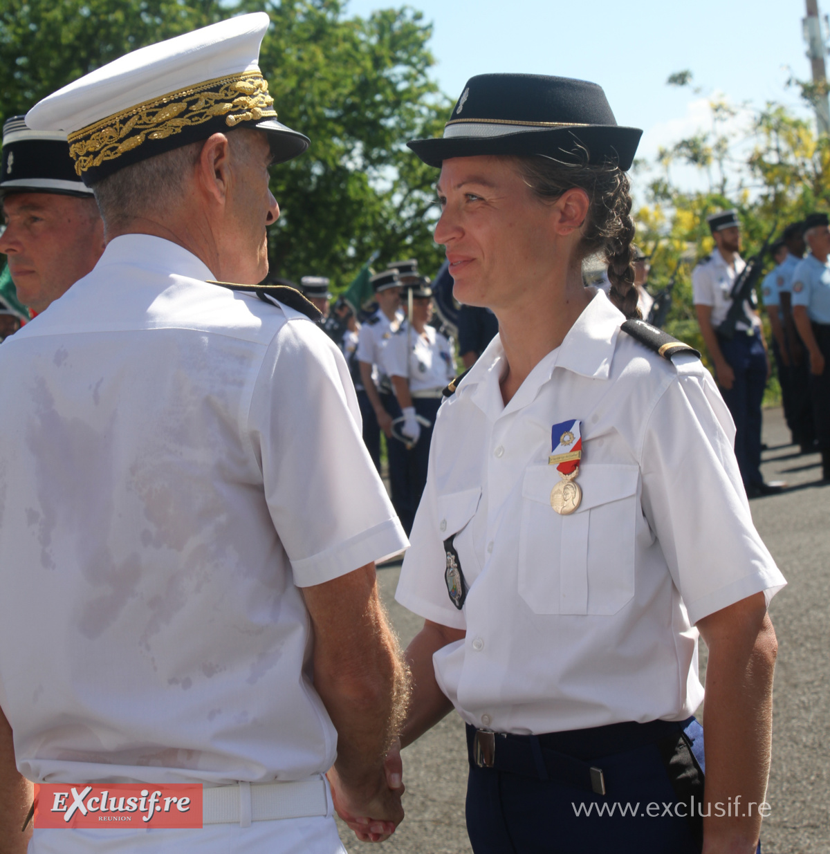 Cérémonie d'hommage aux héros de la Gendarmerie à La Redoute