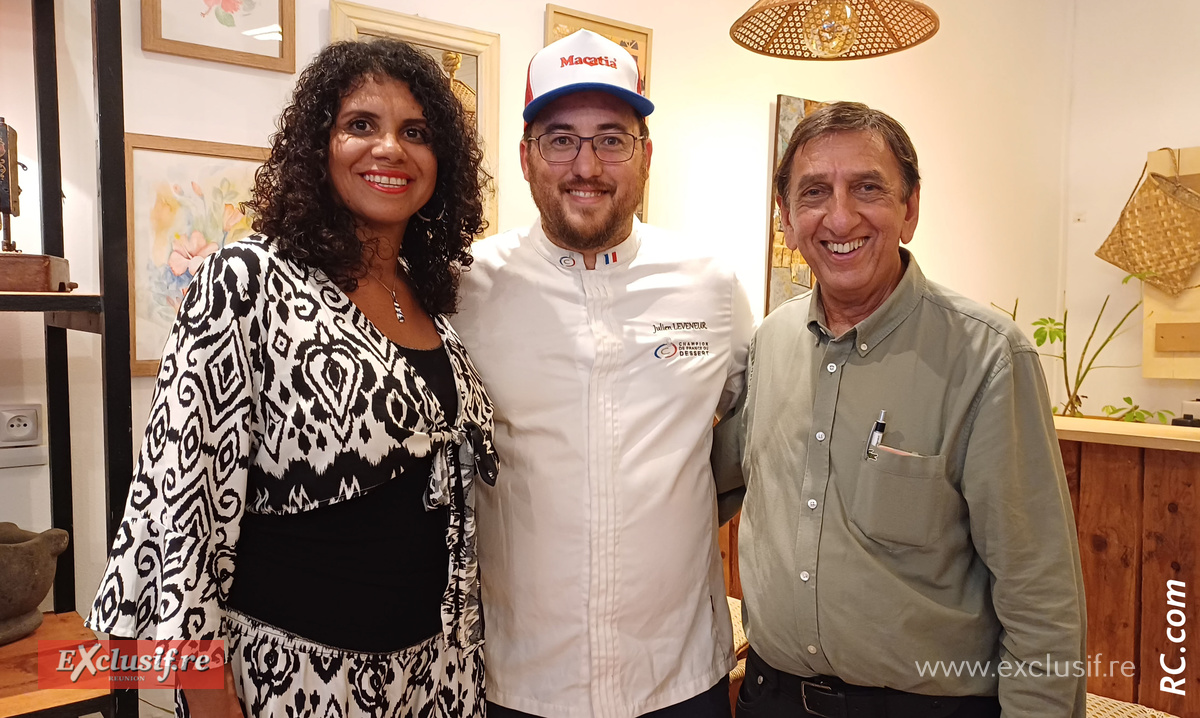 Julien Leveneur, champion de France de dessert, a ouvert sa pâtisserie à Saint-Pierre Julien Leveneur, champion de France de dessert, a ouvert sa pâtisserie à Saint-Pierre