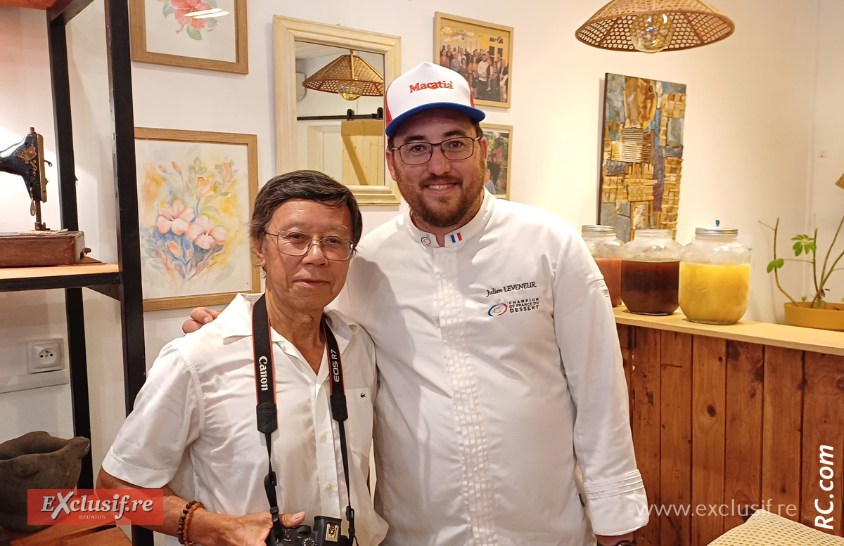 Julien Leveneur, champion de France de dessert, a ouvert sa pâtisserie à Saint-Pierre Julien Leveneur, champion de France de dessert, a ouvert sa pâtisserie à Saint-Pierre