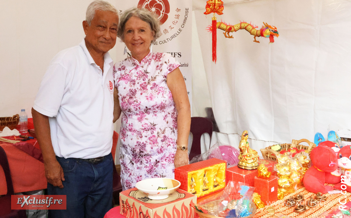 Henri Chane-Tef, président de l'Association Bénedictine Culturelle Chinoise et son épouse Mimose