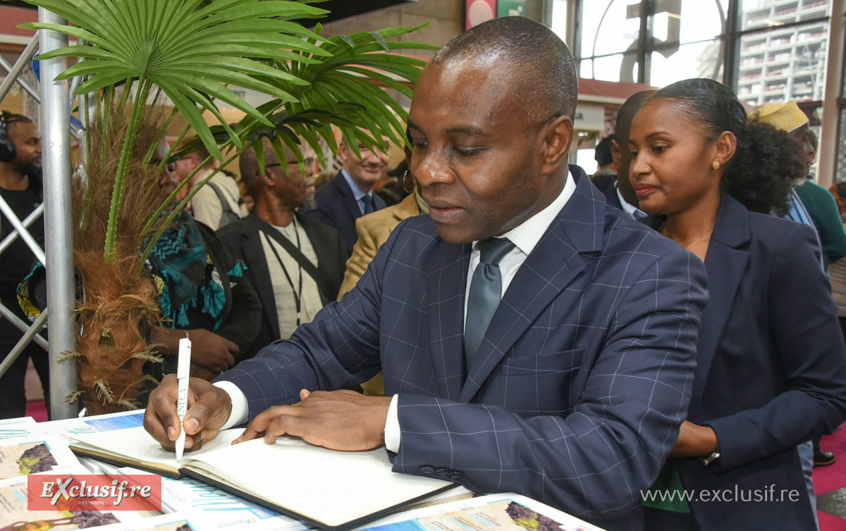 Thani Mohamed-Soilihi, Secrétaire d'État chargé de la Francophonie et des Partenariats internationaux, était en visite au salon