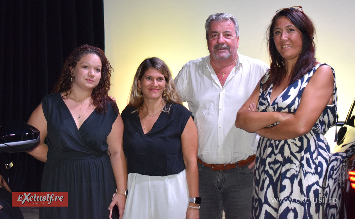 Emilie Dubard, cheffe de produit, Marie Dorin, Chargée de Marketing & Communication, Jean-Charles Cotto, directeur Jules Caillé Automobiles, et Sihem Oulmane, Responsable Marketing & Communication Emilie Dubard, cheffe de produit, Marie Dorin, Chargée de Marketing & Communication, Jean-Charles Cotto, directeur Jules Caillé Automobiles, et Sihem Oulmane, Responsable Marketing & Communication