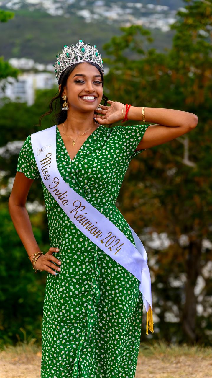 Indira Etwarysing, 20 ans, originaire de Saint-André, Miss India Réunion 2024