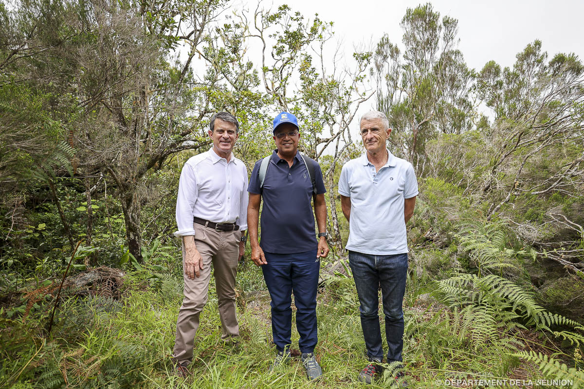 Manuel Valls, Cyrille Melchior, et Patrice Latron
