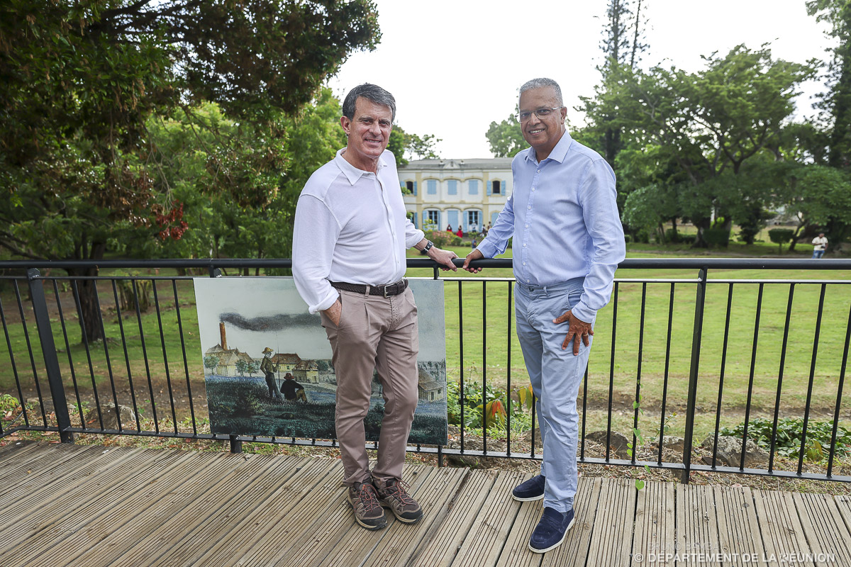 Manuel Valls et Cyrille Melchior Manuel Valls et Cyrille Melchior