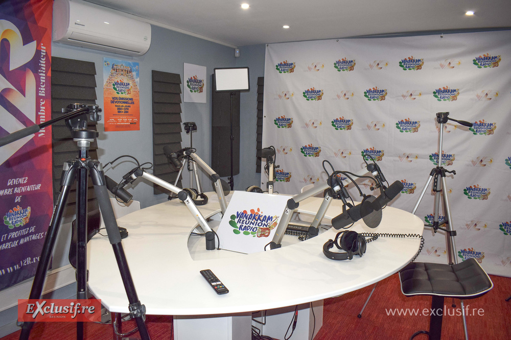 Le studio de Vanakkam Réunion Radio à Saint-André