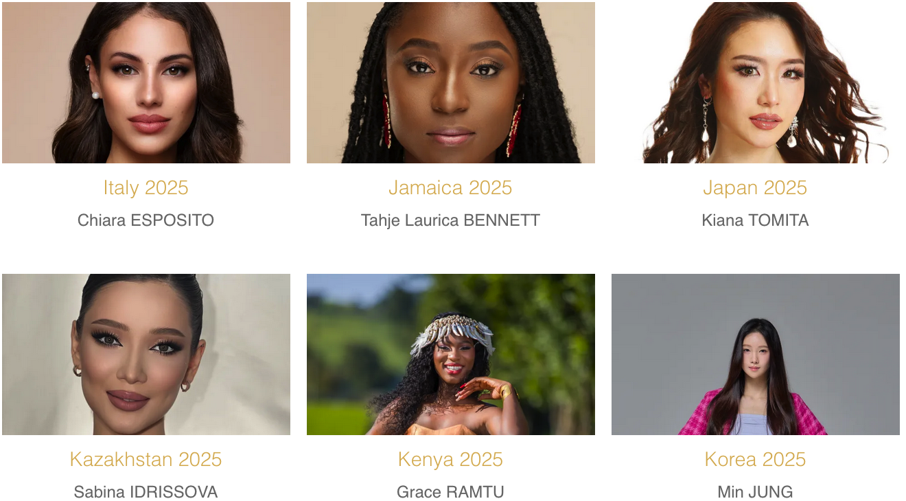 Miss Monde 2025: qui va être couronnée ce 31 mai? Découvrez les 107 candidates