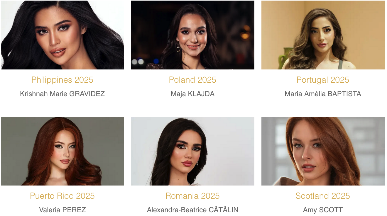 Miss Monde 2025: qui va être couronnée ce 31 mai? Découvrez les 107 candidates