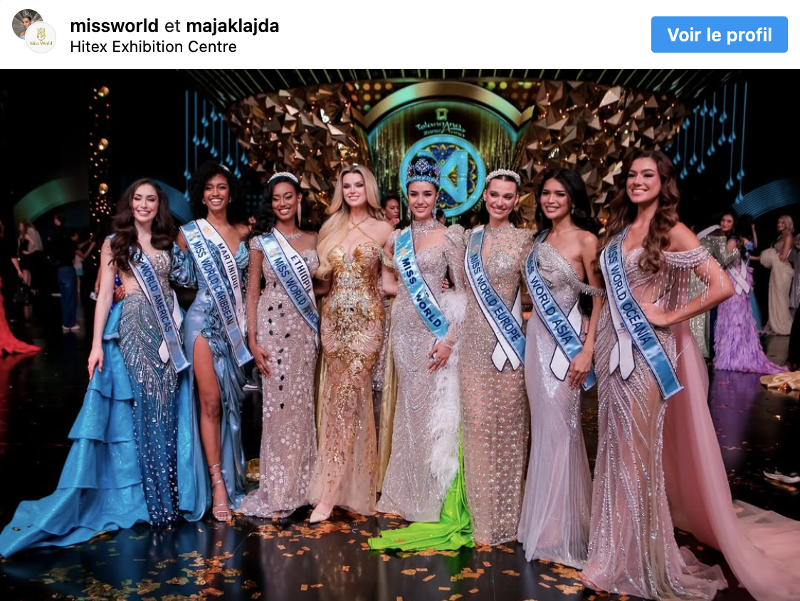 Miss Monde 2025 et ses dauphines Miss Monde 2025 et ses dauphines