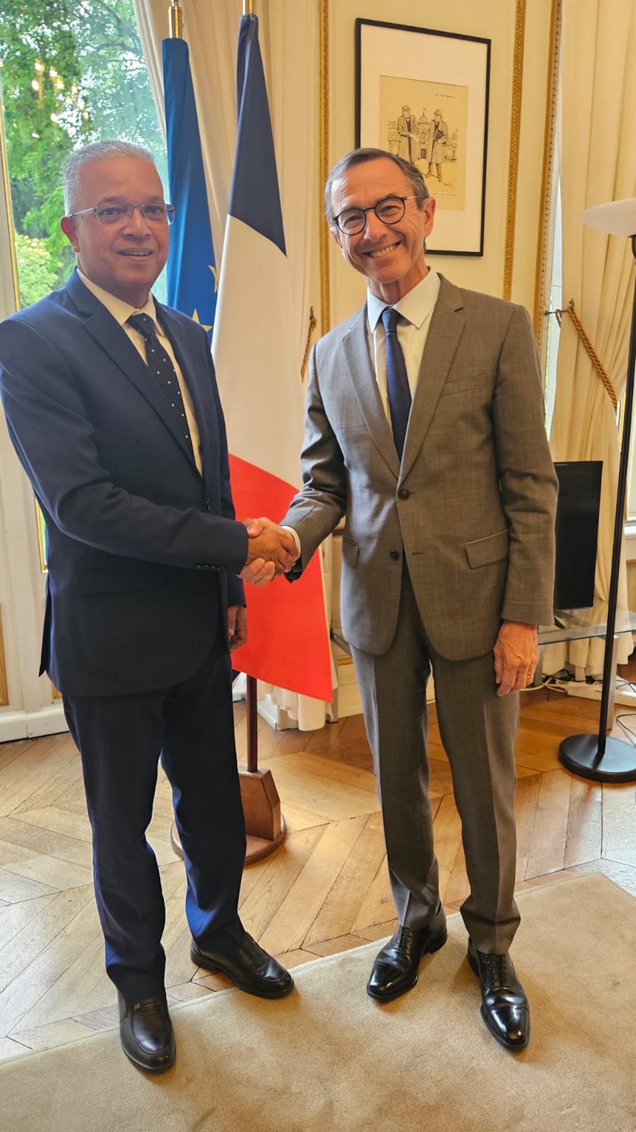 Avec Bruno Retailleau, Ministre de l'Intérieur