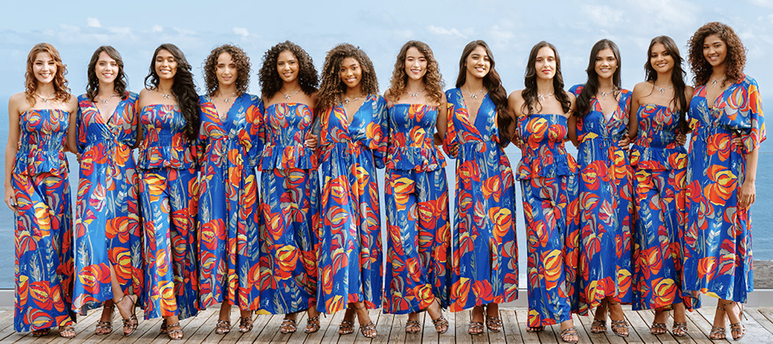 Les 12 candidates ont un programme chargé (robes L'effet péi)