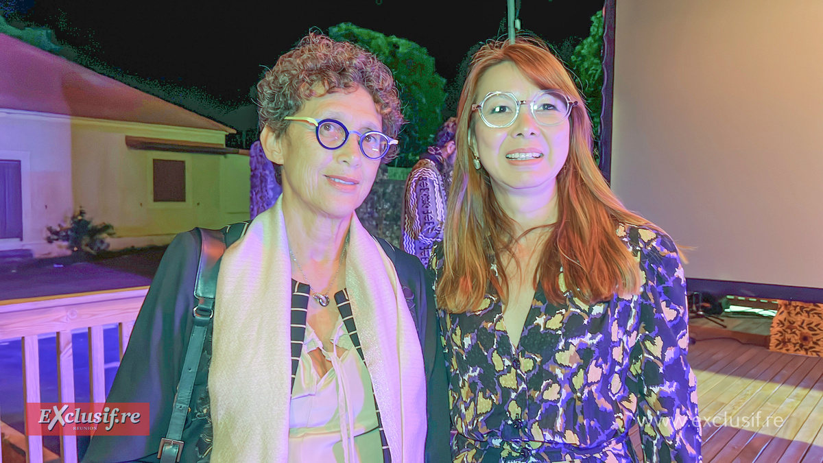 Marie-Jo Lo-Thong et Sandrine Aho-Nienne, adjointe aux affaires culturelles mairie de Saint-Pierre