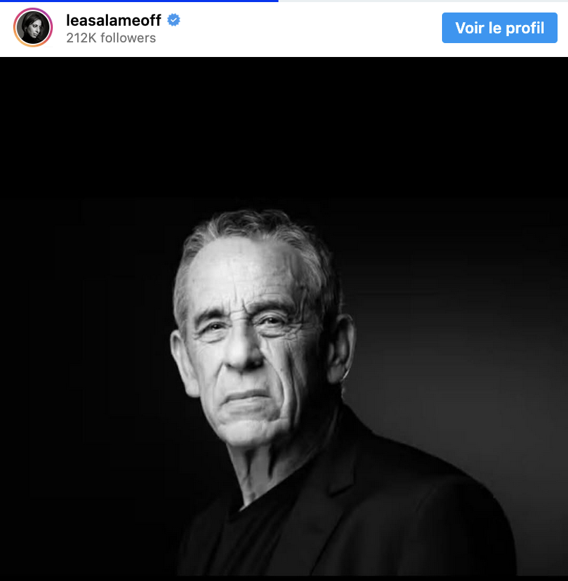 Dans un long texte accompagné de cette photo, Léa Salamé a rendu un émouvant hommage à Thierry Ardisson