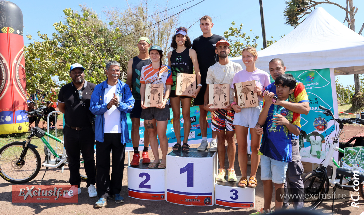 Le podium hommes et femmes du Ravenal