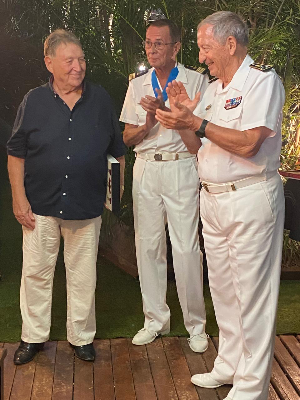 Jean-Claude Pech, Bernard Salva et l'Amiral Alain Coldefy