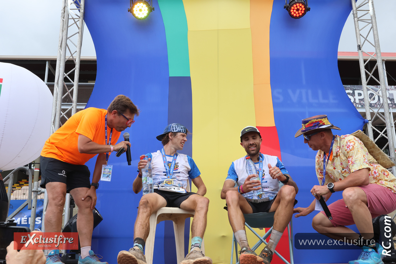 Jean-Chjarles Breton et Alexandre Depeche, le duo gagnant du Trail de Bourbon