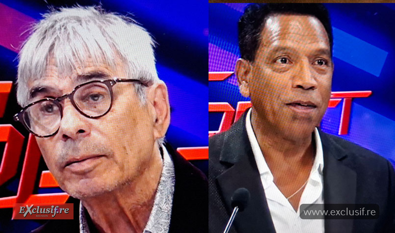 Yves Morel et Alix Coindevel, ont présenté les images du Grand Raid sur Télé Kréol