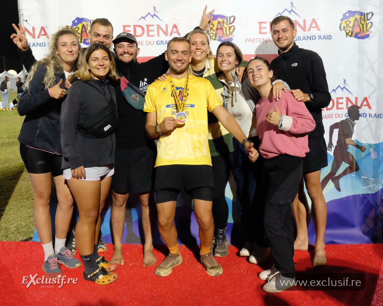 Maxence Odouin a bouclé son 1er Grand Raid. Avec une telle assistance, il ne pouvait qu'aller de l'avant