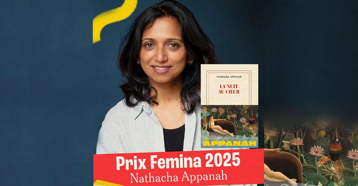 La Mauricienne Nathacha Appanah obtient le Prix Fémina 2025