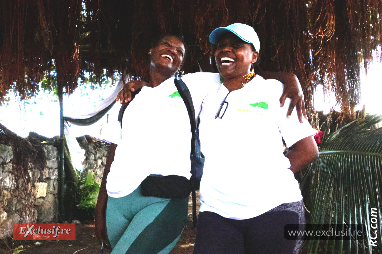 Johanne et Marie-Paule: des guides de randonnée tout heureuses de cette manifestation couronnée de succès
