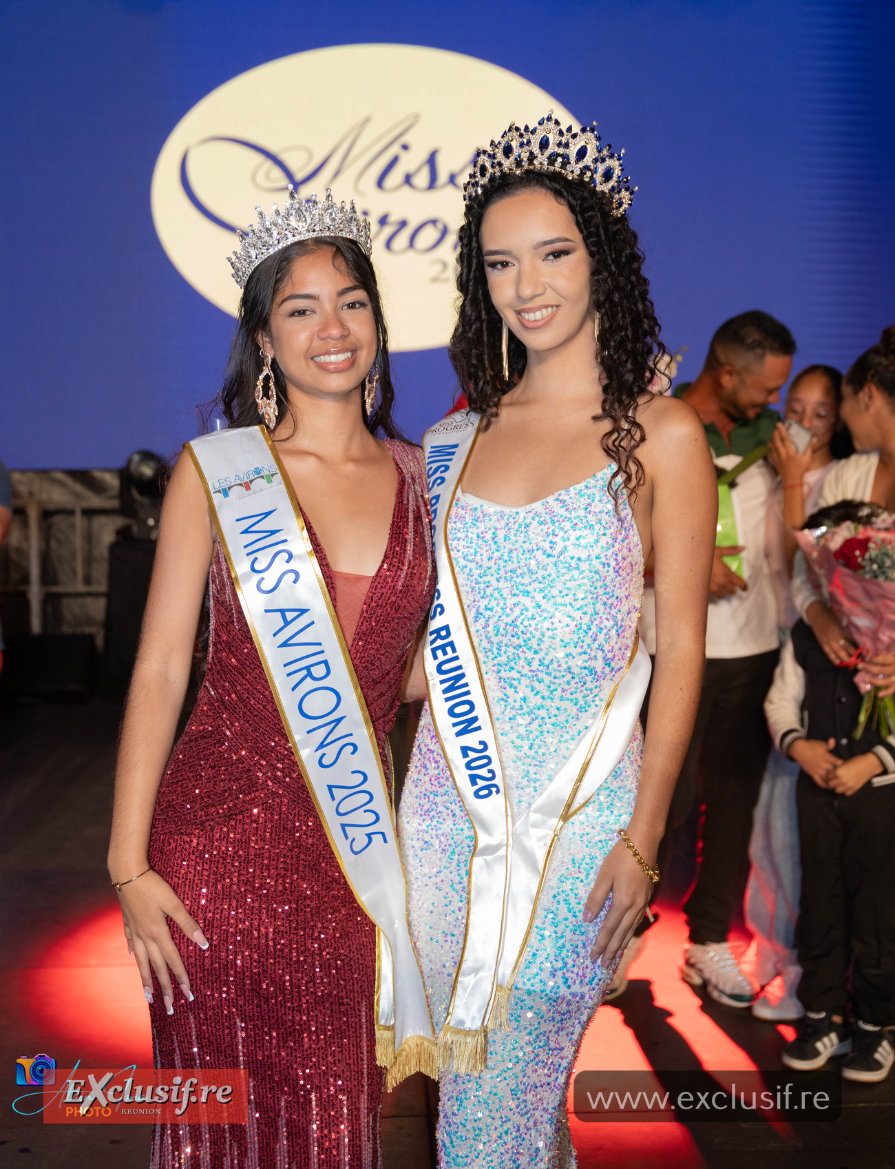 Miss Avirons avec Candice, Miss Progress, une Avironnaise