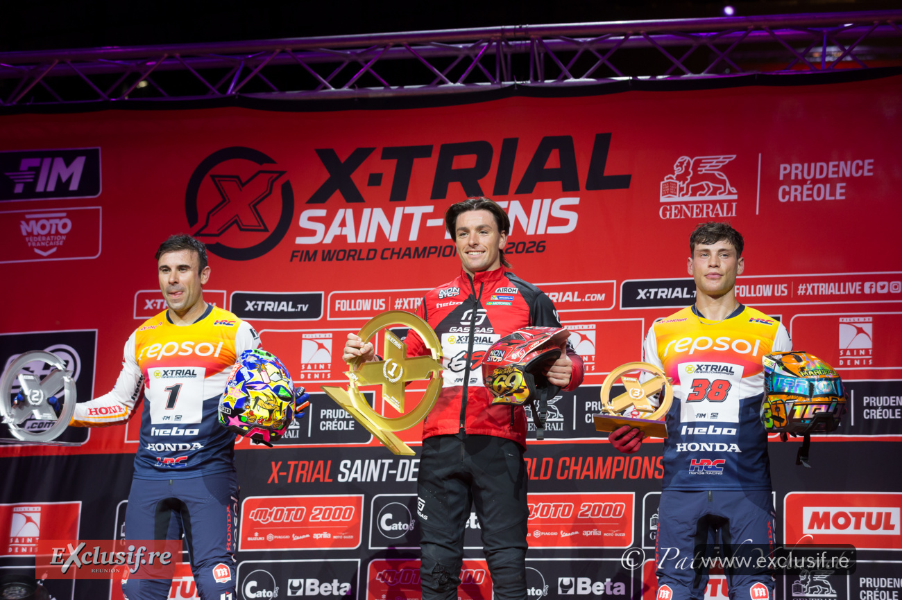 Les trois premiers de cette manche du championnat du monde