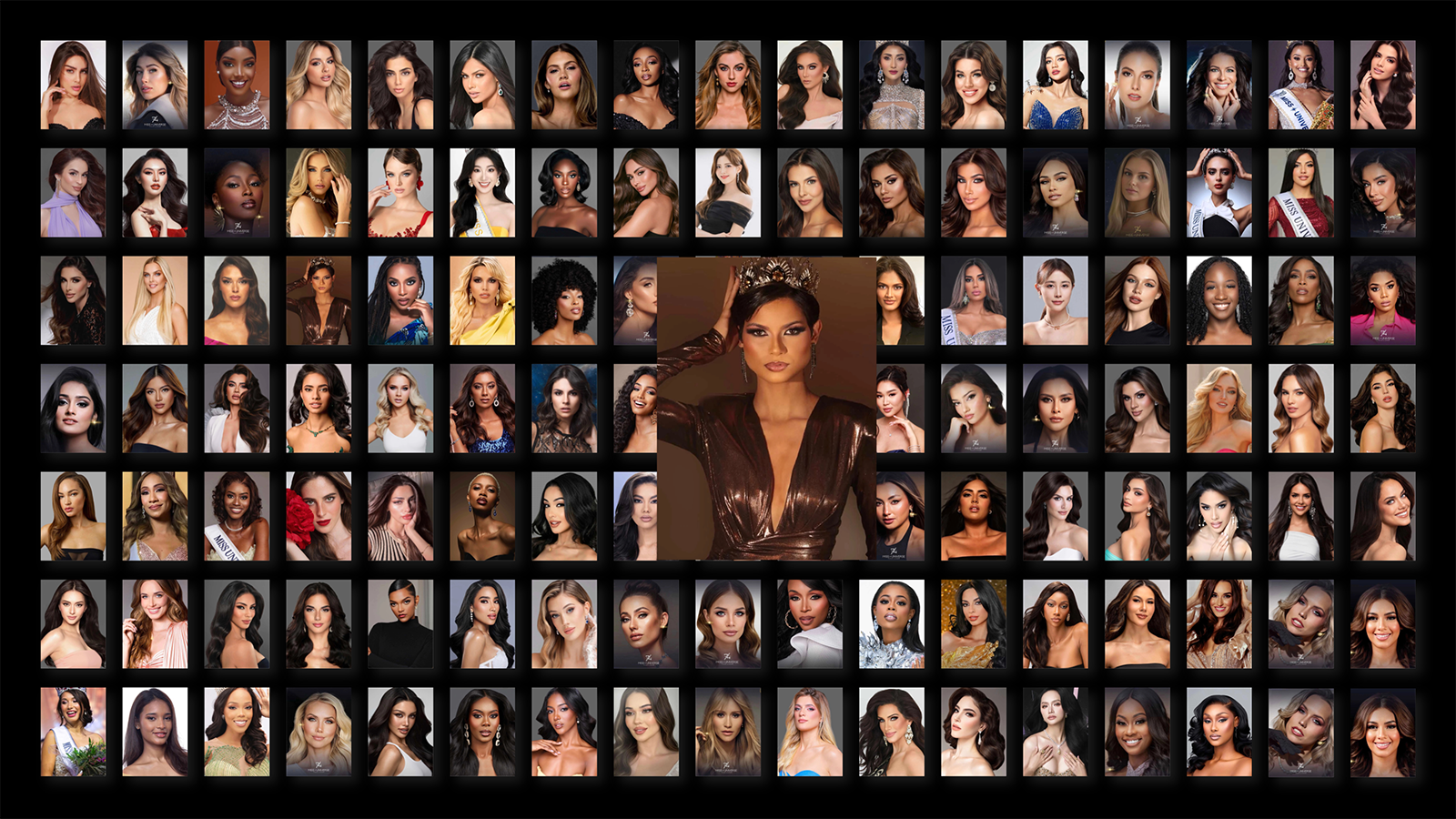 Elles sont 130 belles candidates, dont Eve Gilles (auc centre)