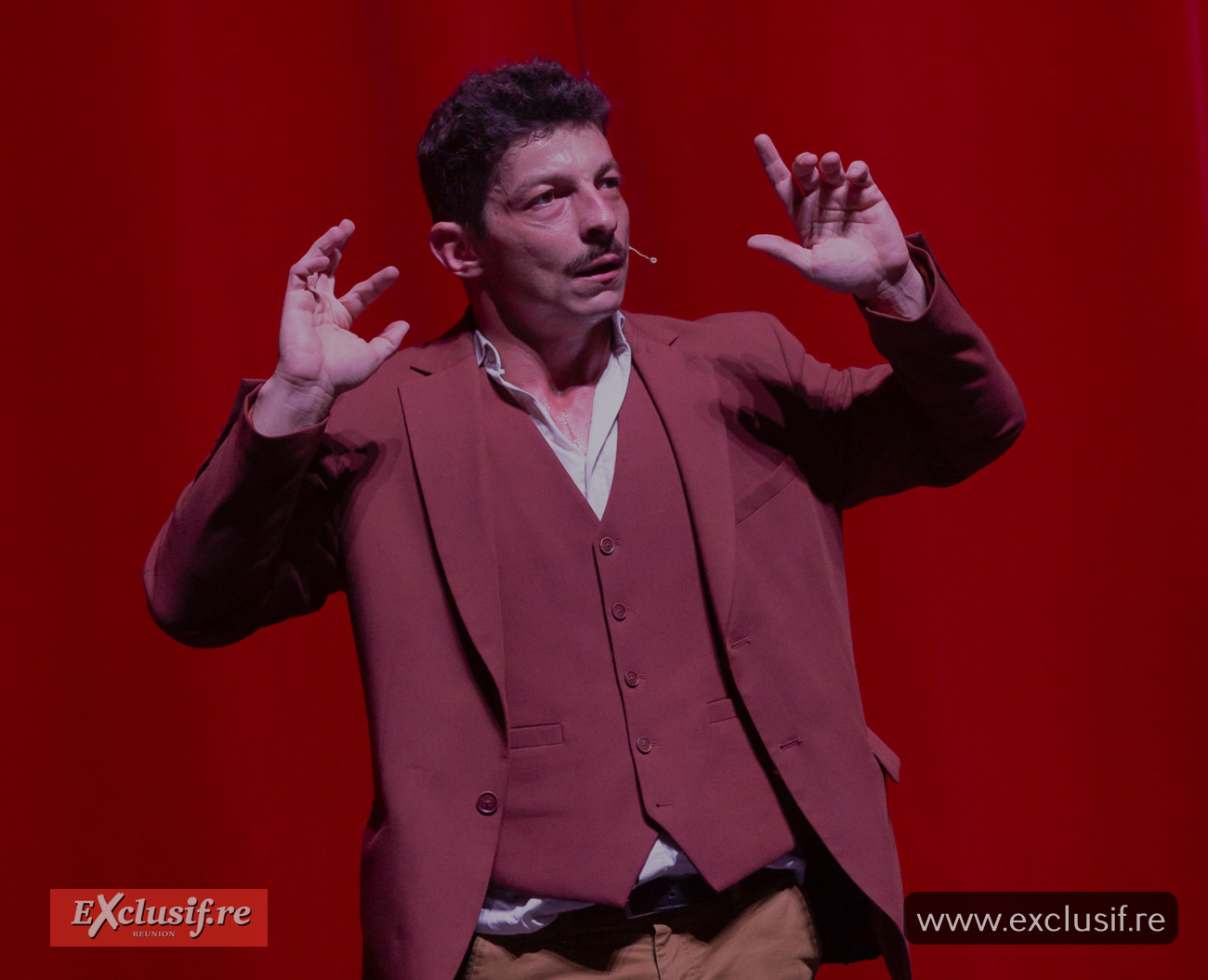 Mickael Pouvin à la Salle Gramoun Lélé à Saint-Benoît: toutes les photos