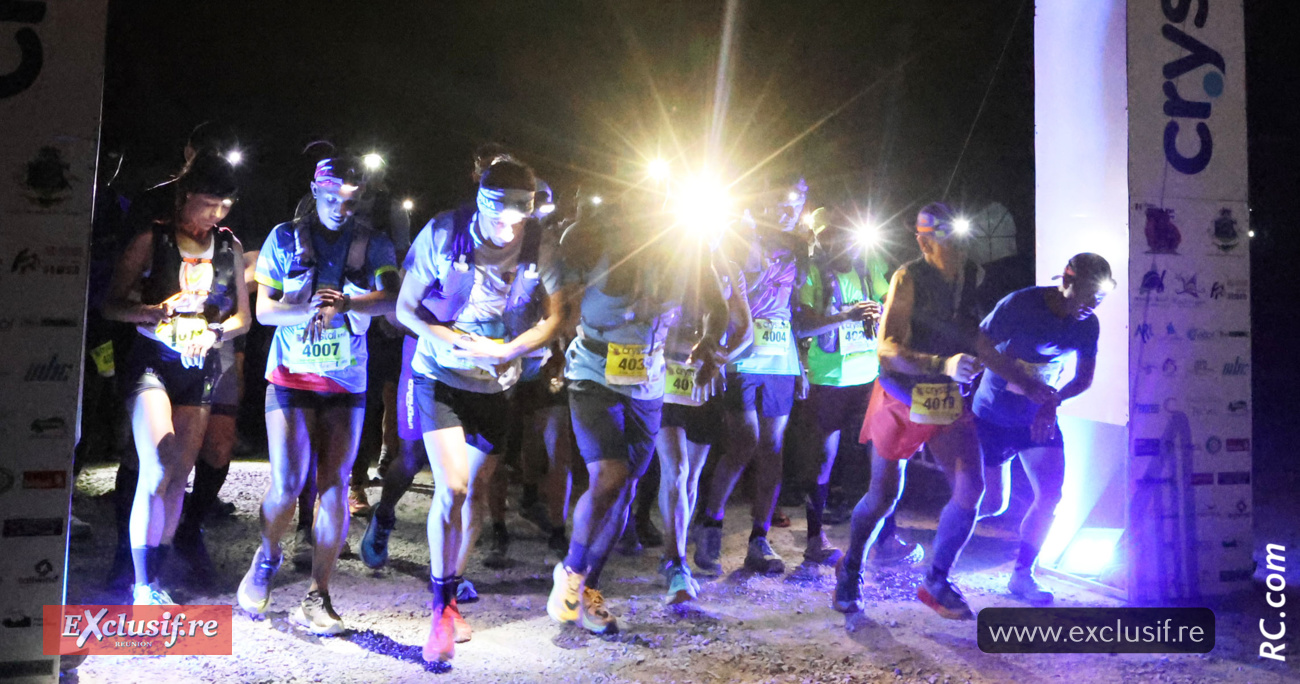 Départ des 72 km à la Réserve François Leguat