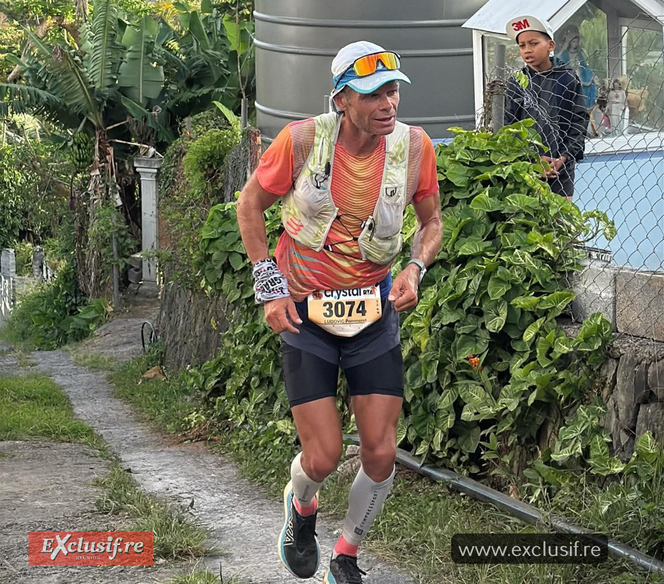 Ludovic Pommeret, pas loin de Piton Cabri