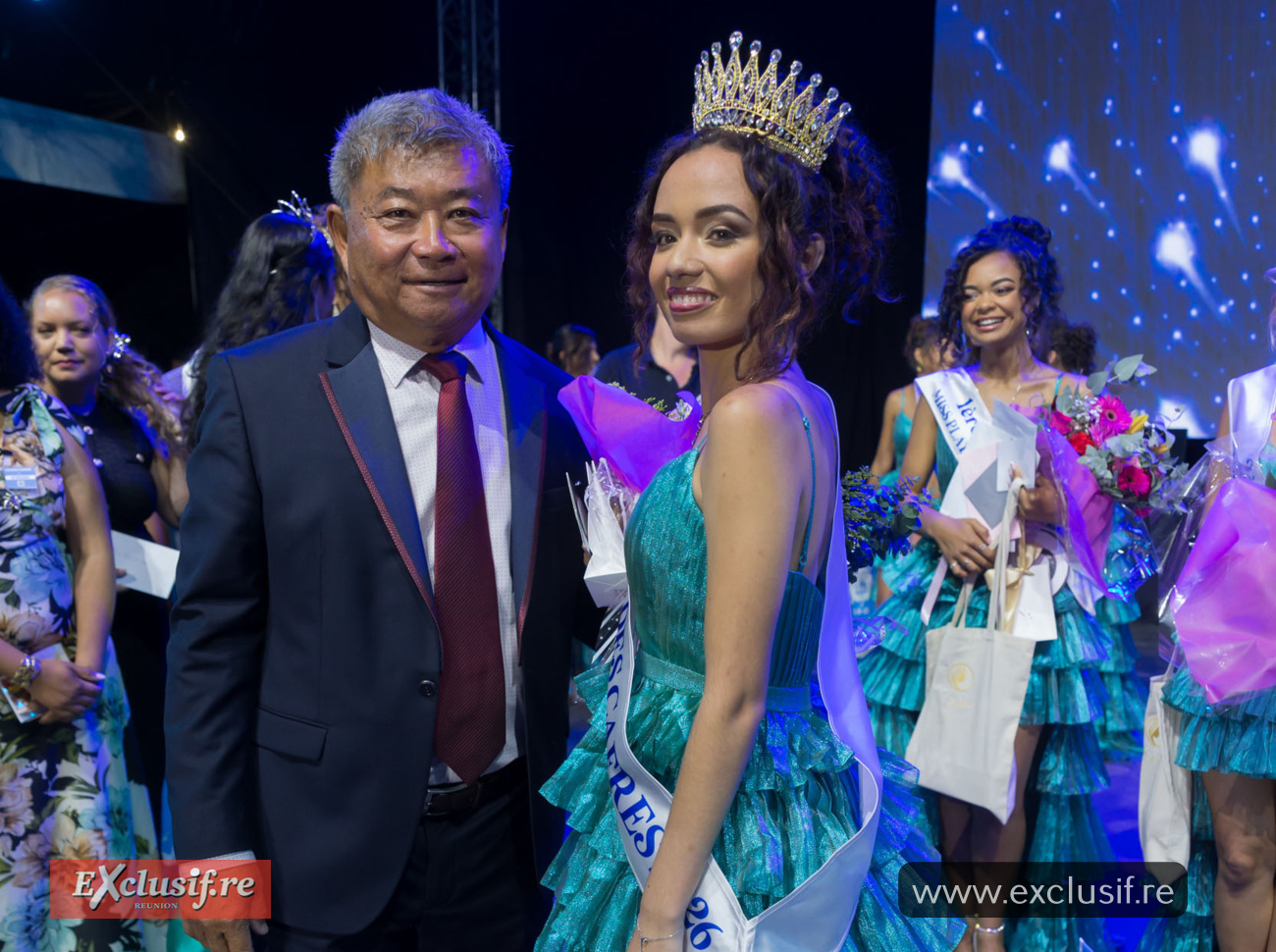 Manon Bardeur avec Alain Wong So, Commissaire du Tourisme Ile Rodrigues