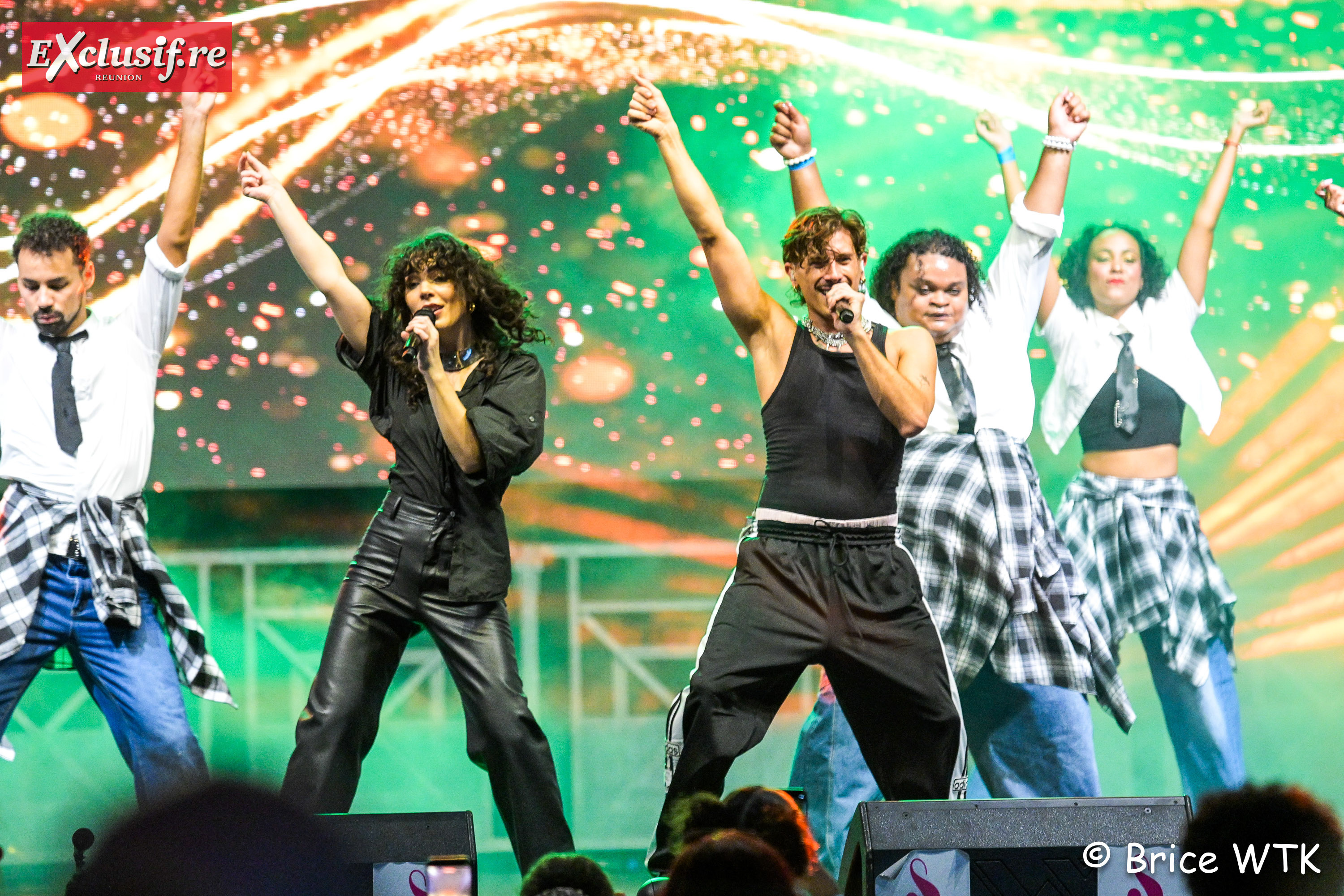 Alexiane Broque et Dorian Ben, accompagnés des danseur.se.s, ont mis le feu!