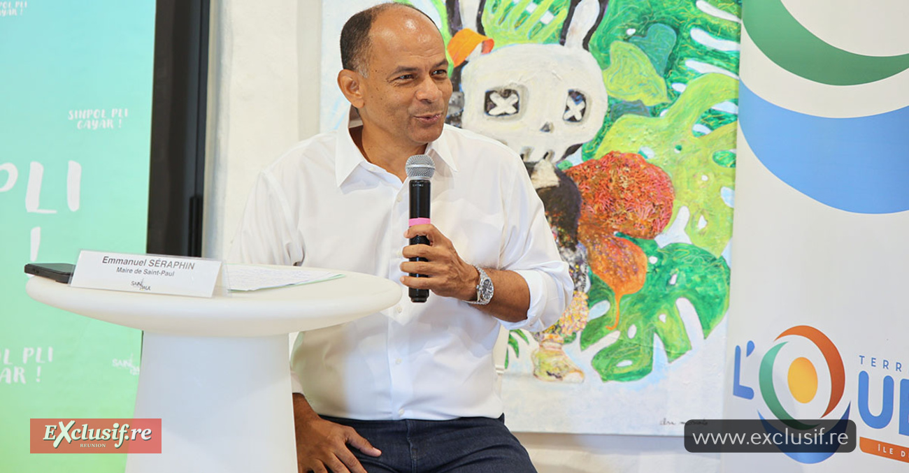 Emmanuel Séraphin face à la presse