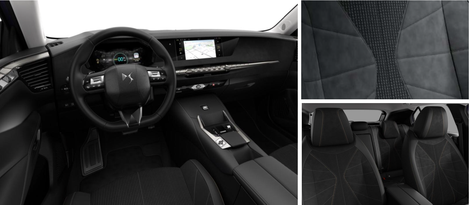 Intérieur Alcantara Noir (photo avec options)